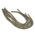 Load image into Gallery viewer, 8mm Faceted Pyrite Beads String – Natural Metallic Pyrite Round Beads for Jewellery Making (Wholesale)