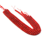 Load image into Gallery viewer, 8mm Faceted Red Onyx Beads String – Natural Red Onyx Round Beads for Jewellery Making (Wholesale)