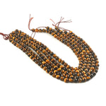 Load image into Gallery viewer, 8mm Faceted Tiger Eye Beads String – Natural Golden Brown Tiger Eye Round Beads for Jewellery Making (Wholesale)