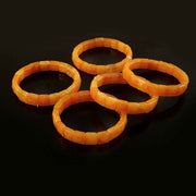 Yellow Quartz Pyramid Bracelet – Natural Golden Quartz Stretch Bracelet for Healing & Jewellery (Wholesale)