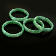 Natural Green Aventurine Pyramid Bracelet | Light Green Crystal Stretch Bracelet | Geometric Cut Healing Jewellery