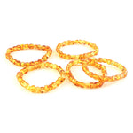 गैलरी व्यूअर में छवि लोड करें, Natural Amber Cube Bracelet – Honey Yellow Transparent Gemstone Cube Beads Stretch Bracelet for Men &amp; Women (Wholesale)