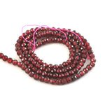 Load image into Gallery viewer, 3mm Natural Red Garnet Faceted Beads String – Deep Red Round Gemstone Loose Beads for Jewellery Making (Wholesale)