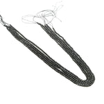 Load image into Gallery viewer, 3mm Natural Black Spinel Faceted Beads String – Jet Black Round Gemstone Loose Beads for Jewellery Making (Wholesale