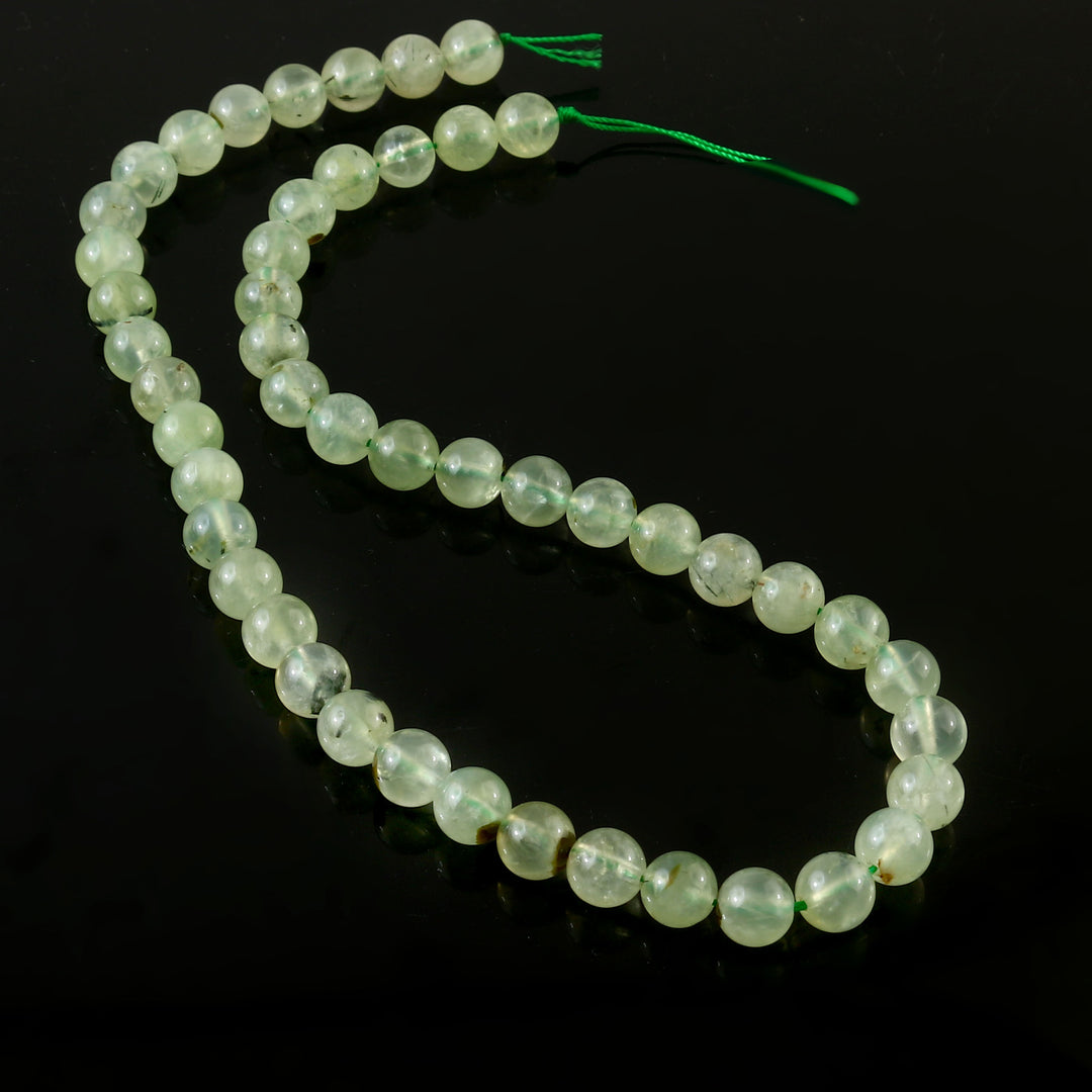 Natural Prehnite String - Akshay Gems