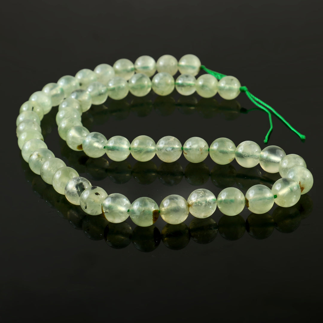 Natural Prehnite String - Akshay Gems