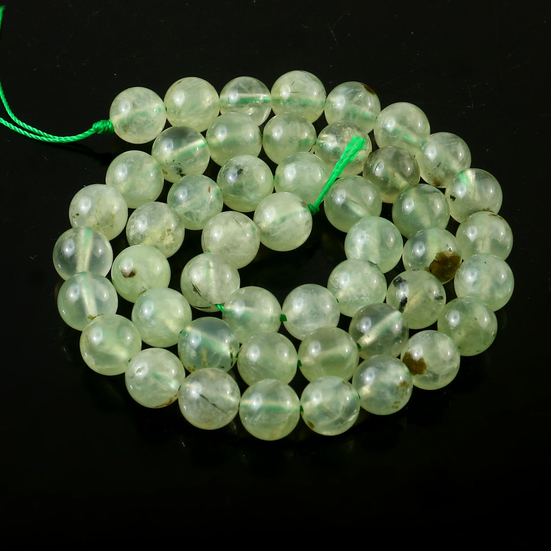 Natural Prehnite String - Akshay Gems