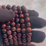 Load and play video in Gallery viewer, Natural Red Tiger Eye Bracelet
