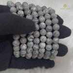 Load and play video in Gallery viewer, Natural Grey Jasper Bracelet
