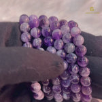 Load and play video in Gallery viewer, Natural CHEVRON AMETHYST BRACELET
